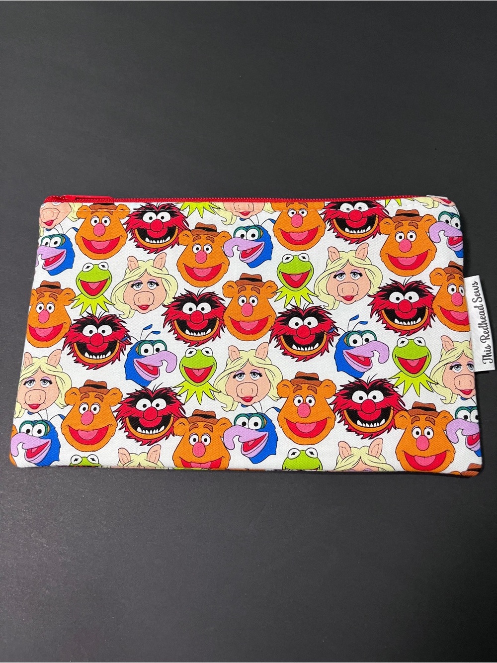 The Muppets Zipper Pouch by This Redhead Sews - White/Multicolor